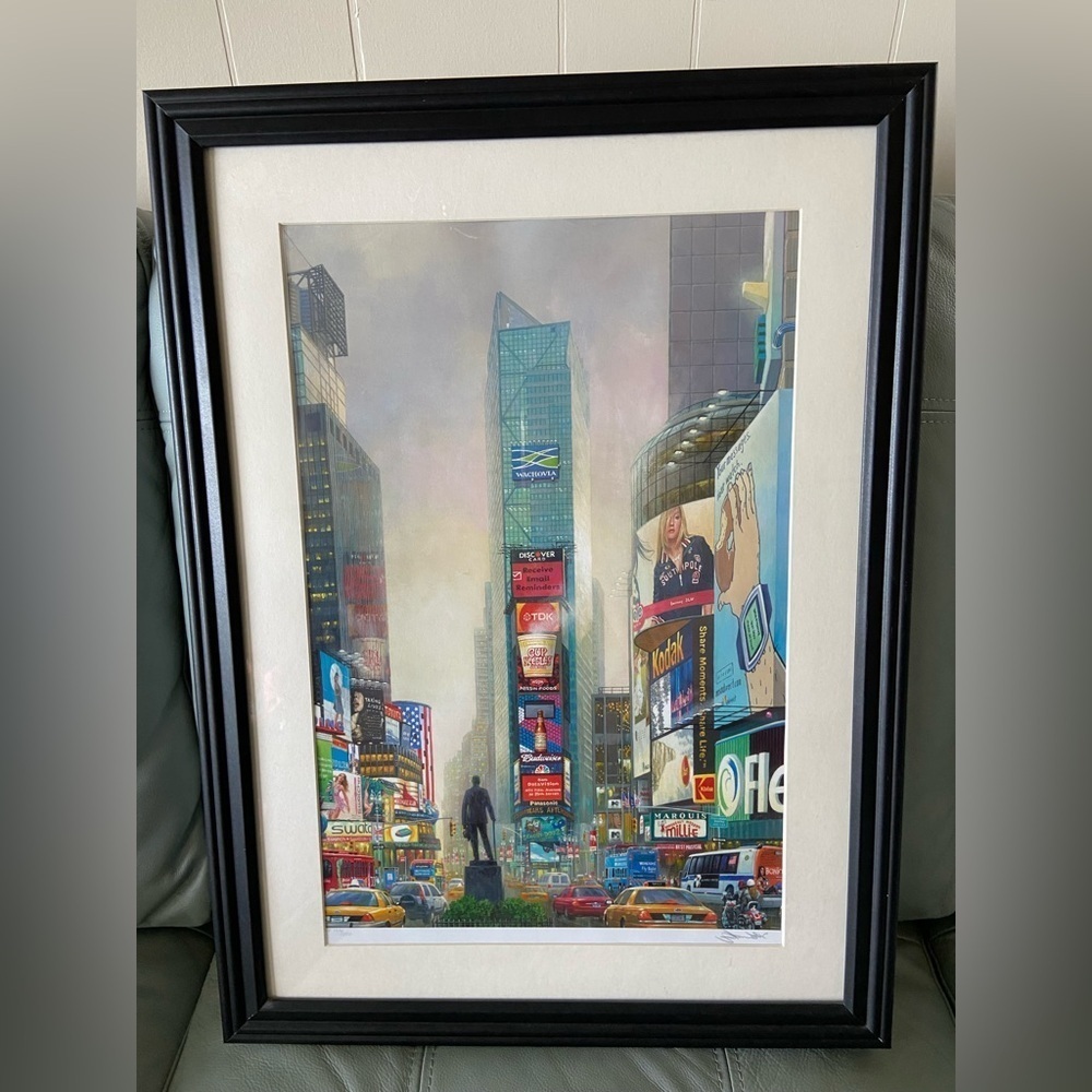 ALEXANDER CHEN New York Times Square Print ARTIST PROOF Signed Numbered 179/250
